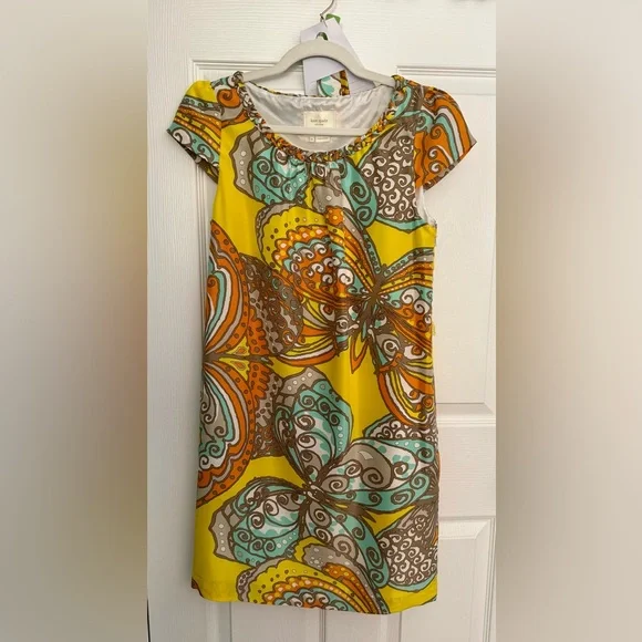 Adorable Kate Spade Brightly Patterned Shift Dress - Picture 2 of 4